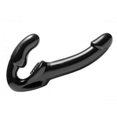 Strapless Voorbind Dildo - Zwart - PlayForFun